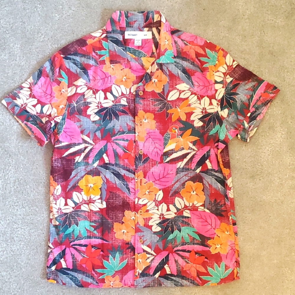 Old NavyVibrant Floral Men's Shirt